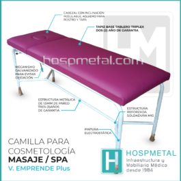 Camilla Para Masaje o Spa – Versión Emprende Plus